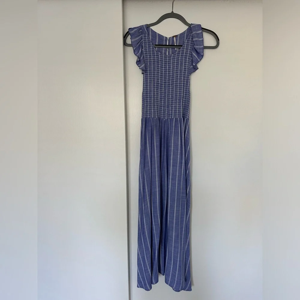 Chambray Butterflies Maxi by Free People - Picture 2 of 11